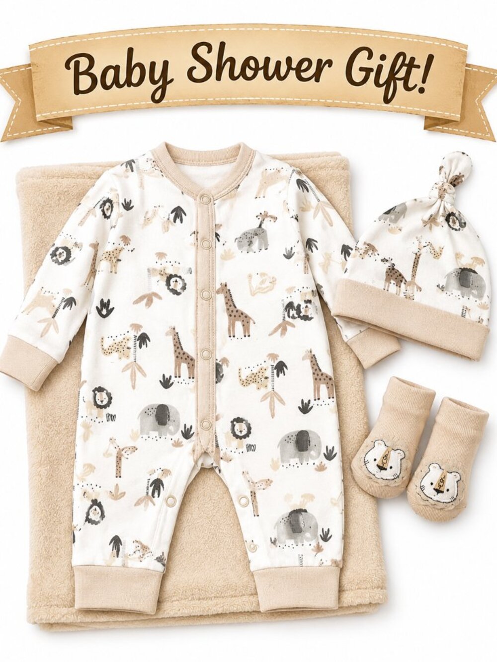 NWT Baby Essentials Baby Boy 4 Piece Gift Set Size 3 Months | Baby Shower Gift